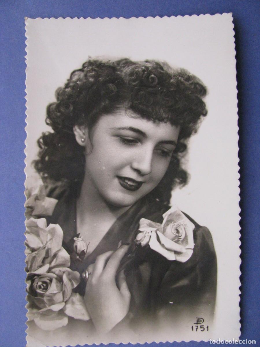 Postkarten: POSTAL FOTOGR&Aacute;FICA DE UNA MUJER. PD 1751. ESCRITA