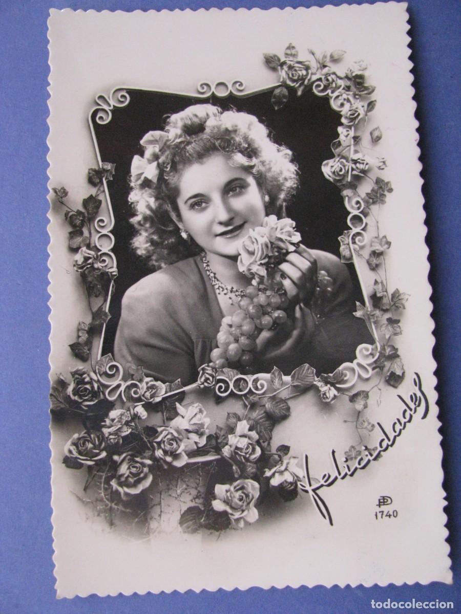 Postkarten: POSTAL FOTOGR&Aacute;FICA DE UNA MUJER. PD 1740. ESCRITA