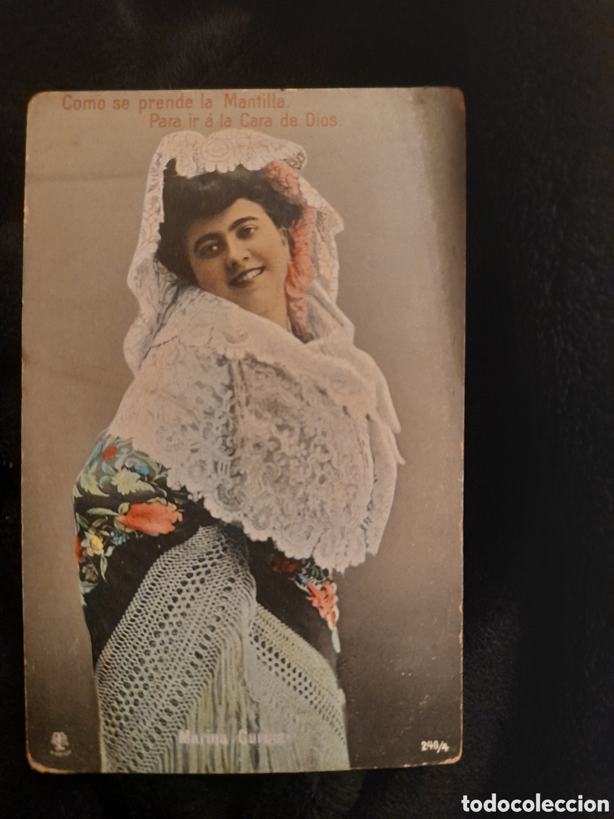 Postales: Antigua postal de la Artista, Marina Curina