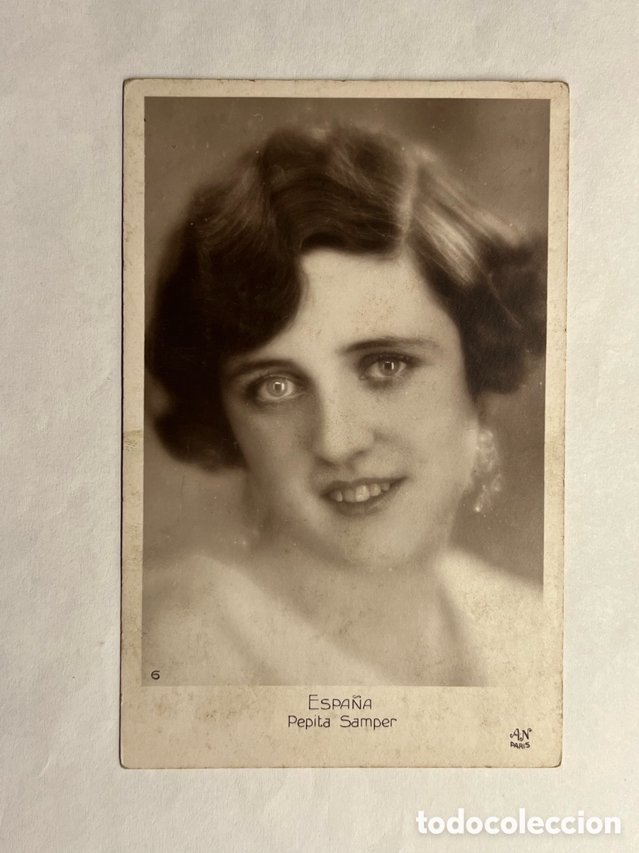 Cartoline: PEPITA SAMPER.. La Belleza de la mujer valenciana.. Miss Espa&ntilde;a (a.1929) Postal fotogr&aacute;fica