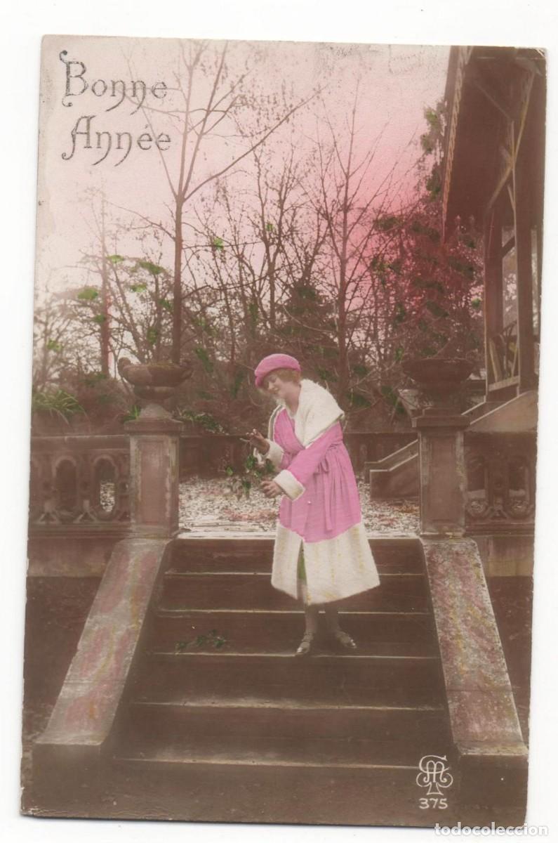 Cartoline: Postal francesa principios del XX- circulada-mujeres