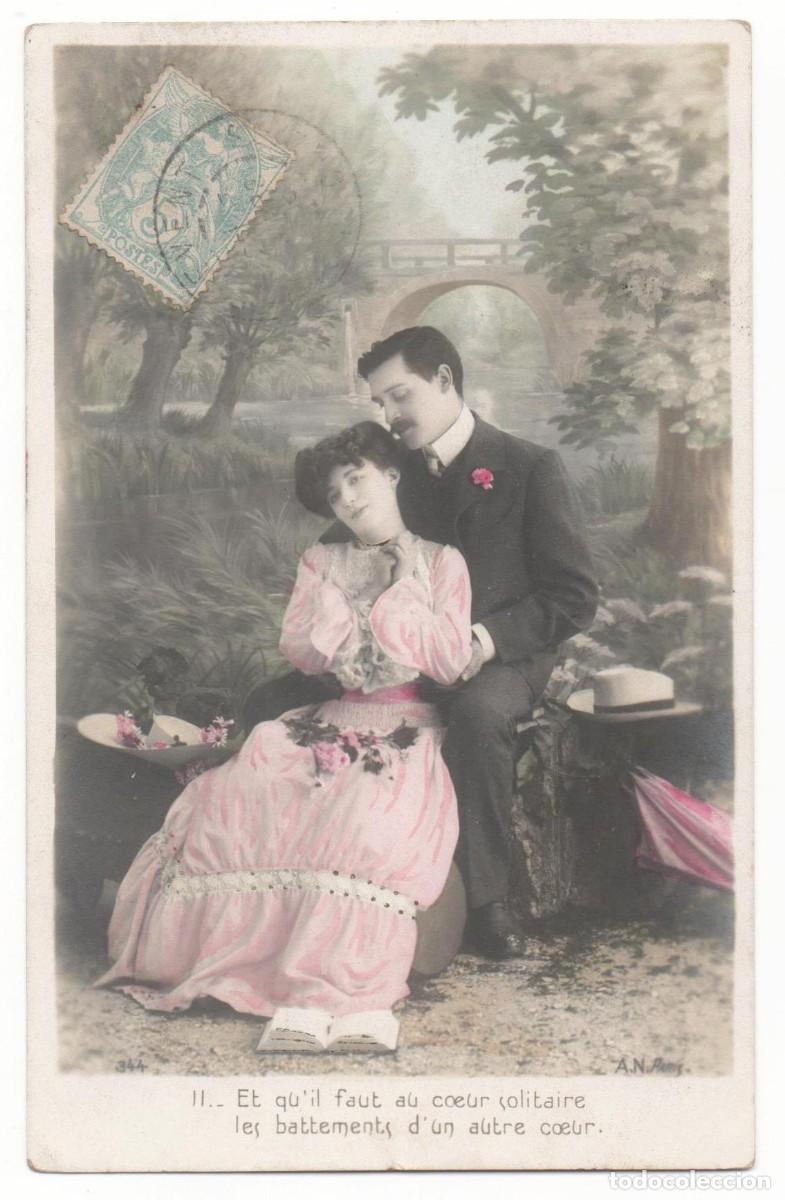 Postkarten: Postal francesa principios de siglo XX- circulada-