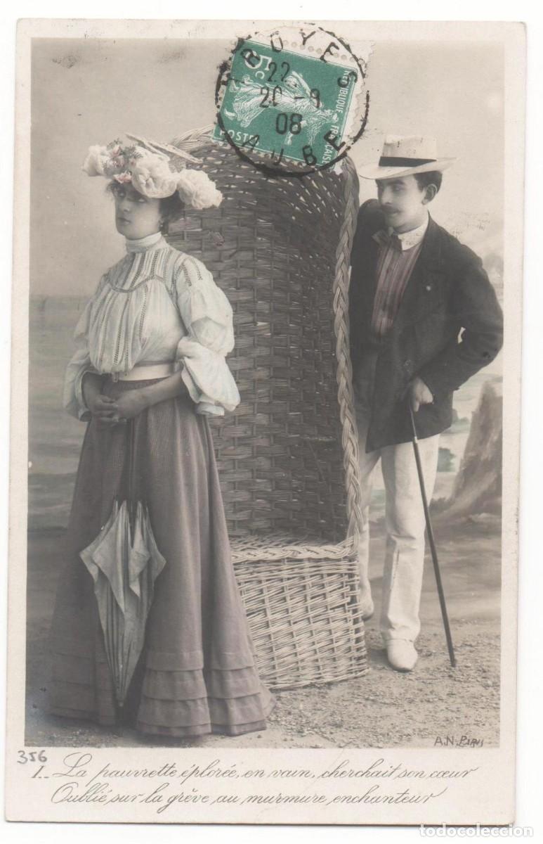 Cartoline: Postal francesa principios de siglo XX- circulada-