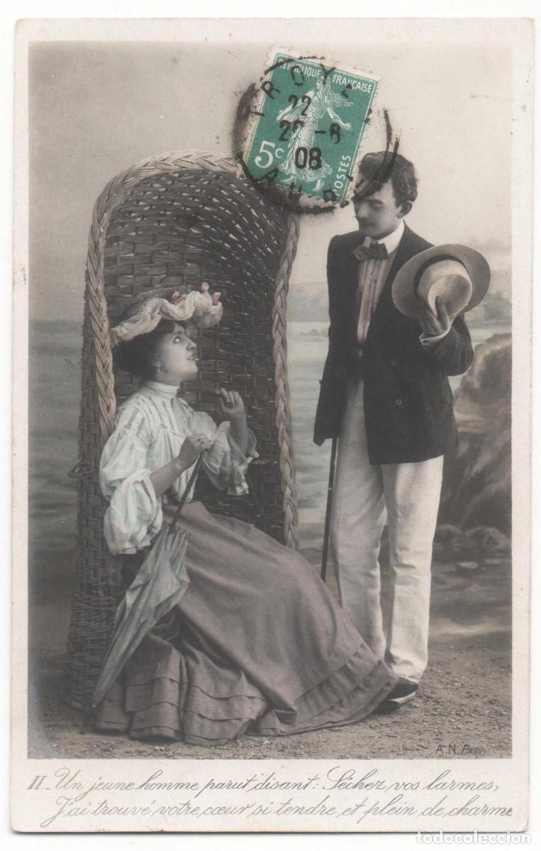 Cartoline: Postal francesa principios de siglo XX- circulada-