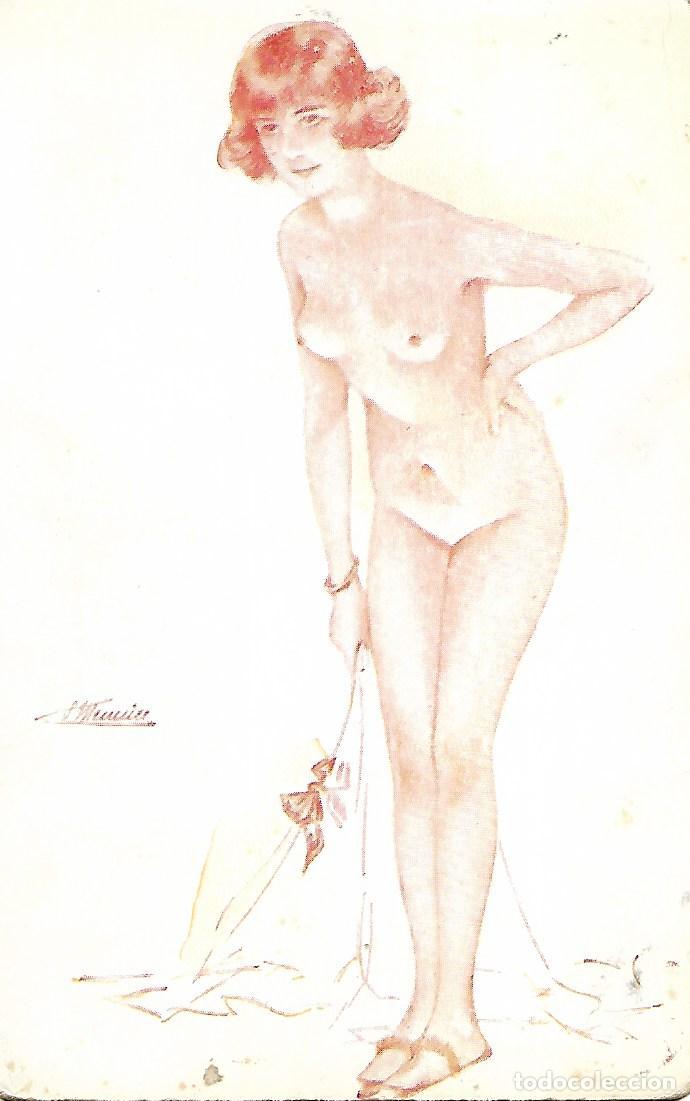 Cartoline: ILUSTRACI&Oacute;N ER&Oacute;TICA FIRMADA S.MEUNIER