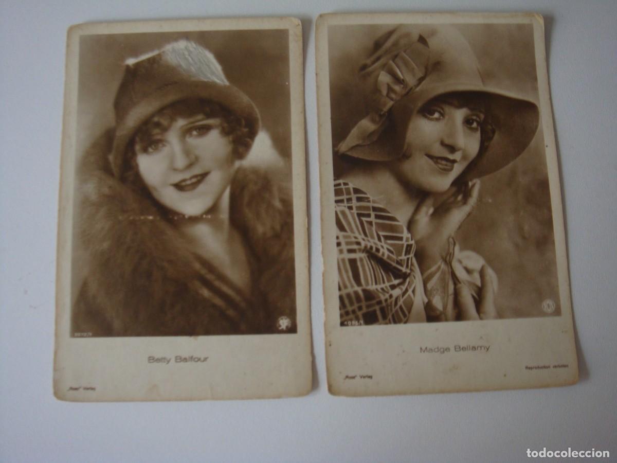 Postkarten: 2 POSTALES ANTIGUAS DE ARTISTAS Y ACOTRES