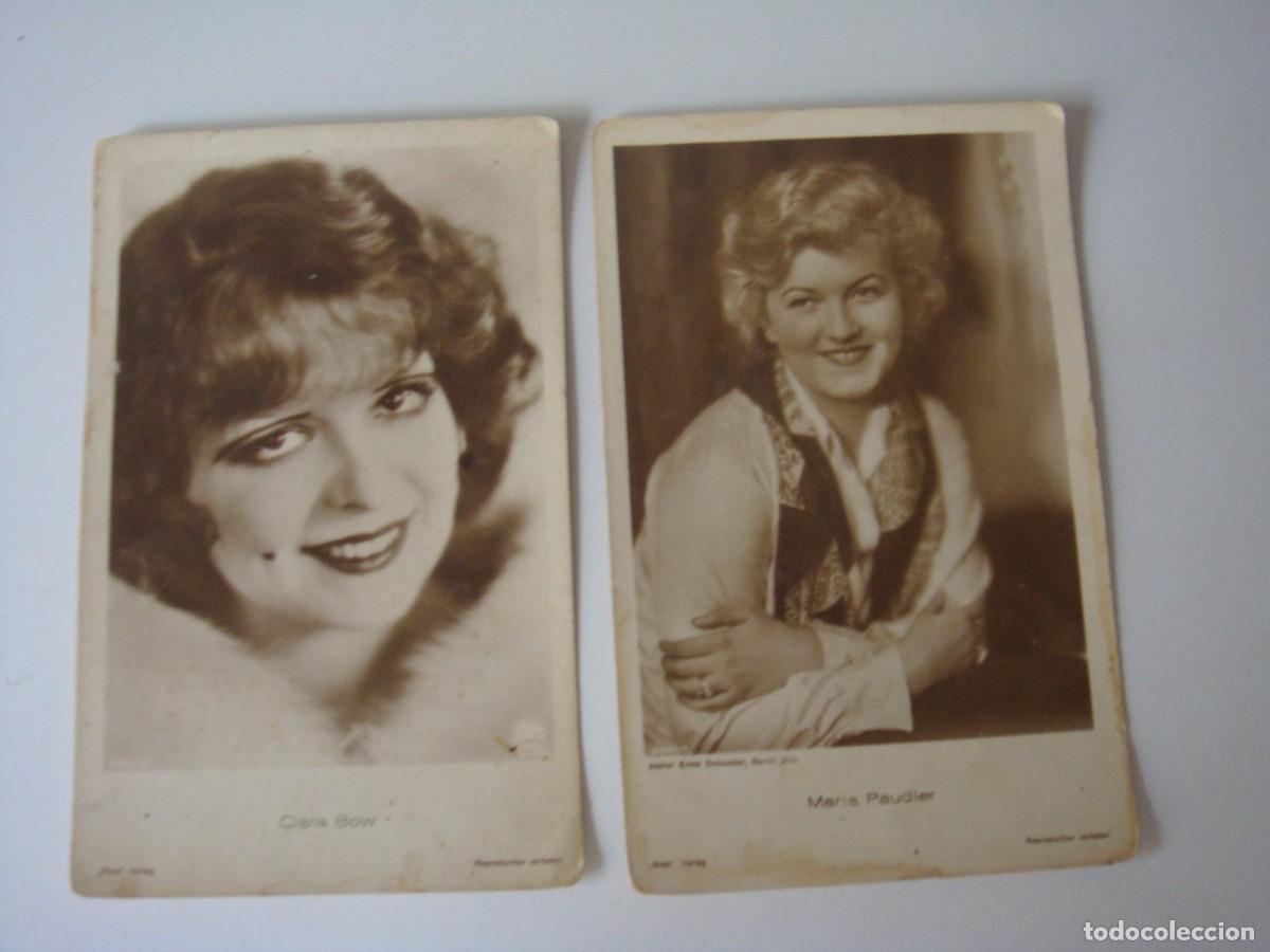 Postkarten: 2 POSTALES ANTIGUAS DE ARTISTAS Y ACOTRES