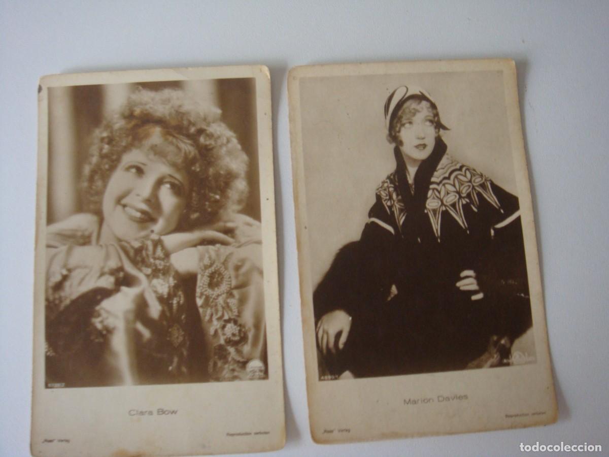 Postkarten: 2 POSTALES ANTIGUAS DE ARTISTAS Y ACOTRES