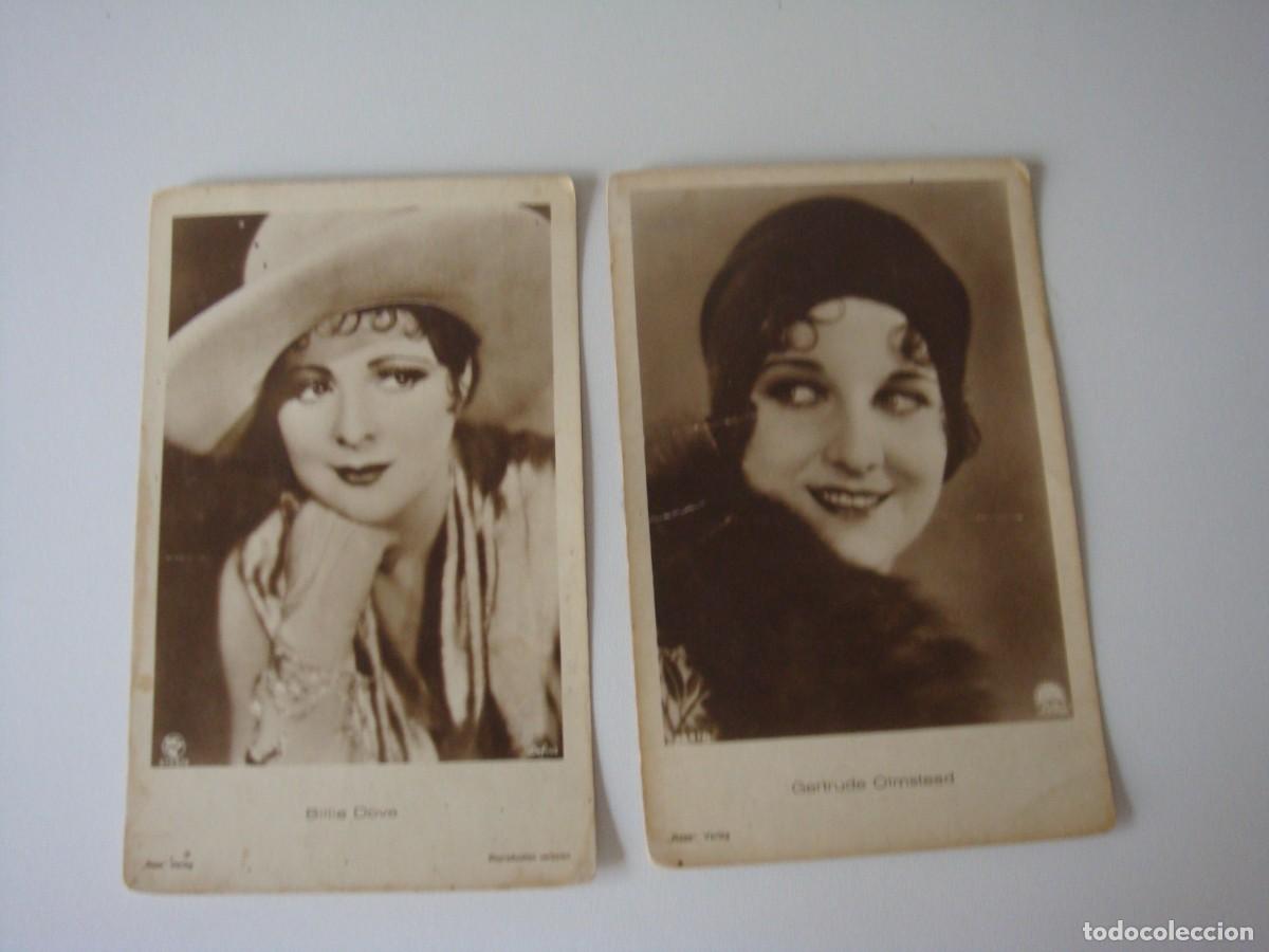 Postkarten: 2 POSTALES ANTIGUAS DE ARTISTAS Y ACOTRES