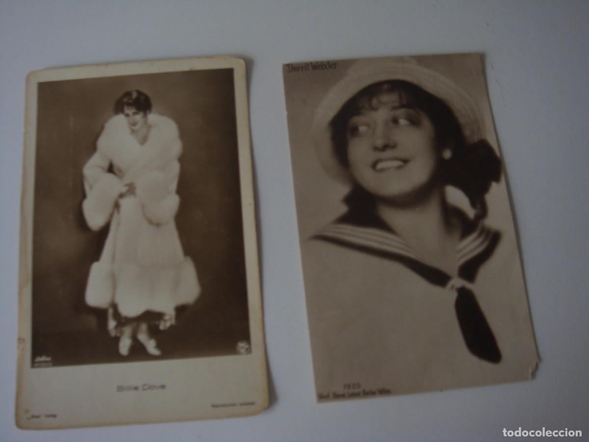Postkarten: 2 POSTALES ANTIGUAS DE ARTISTAS Y ACOTRES