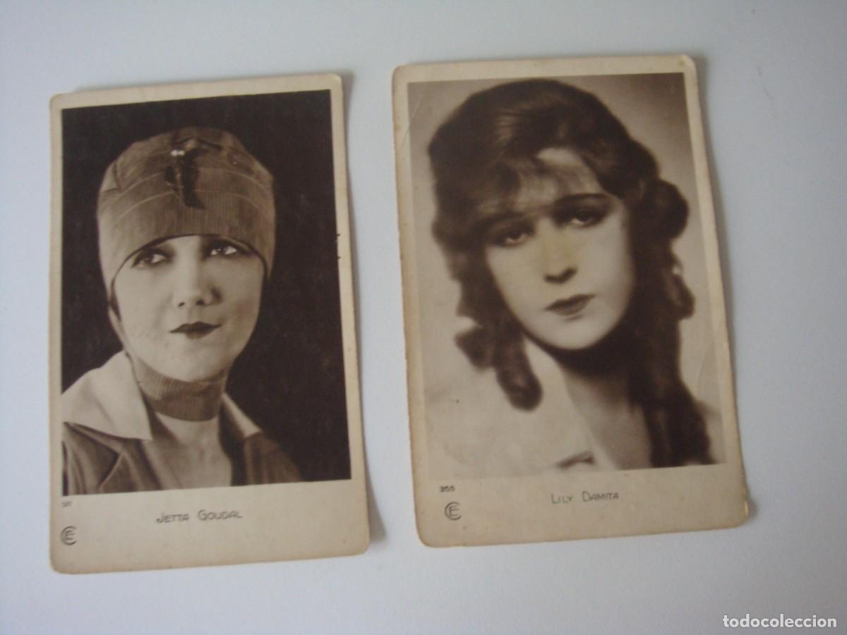 Postkarten: 2 POSTALES ANTIGUAS DE ARTISTAS Y ACOTRES