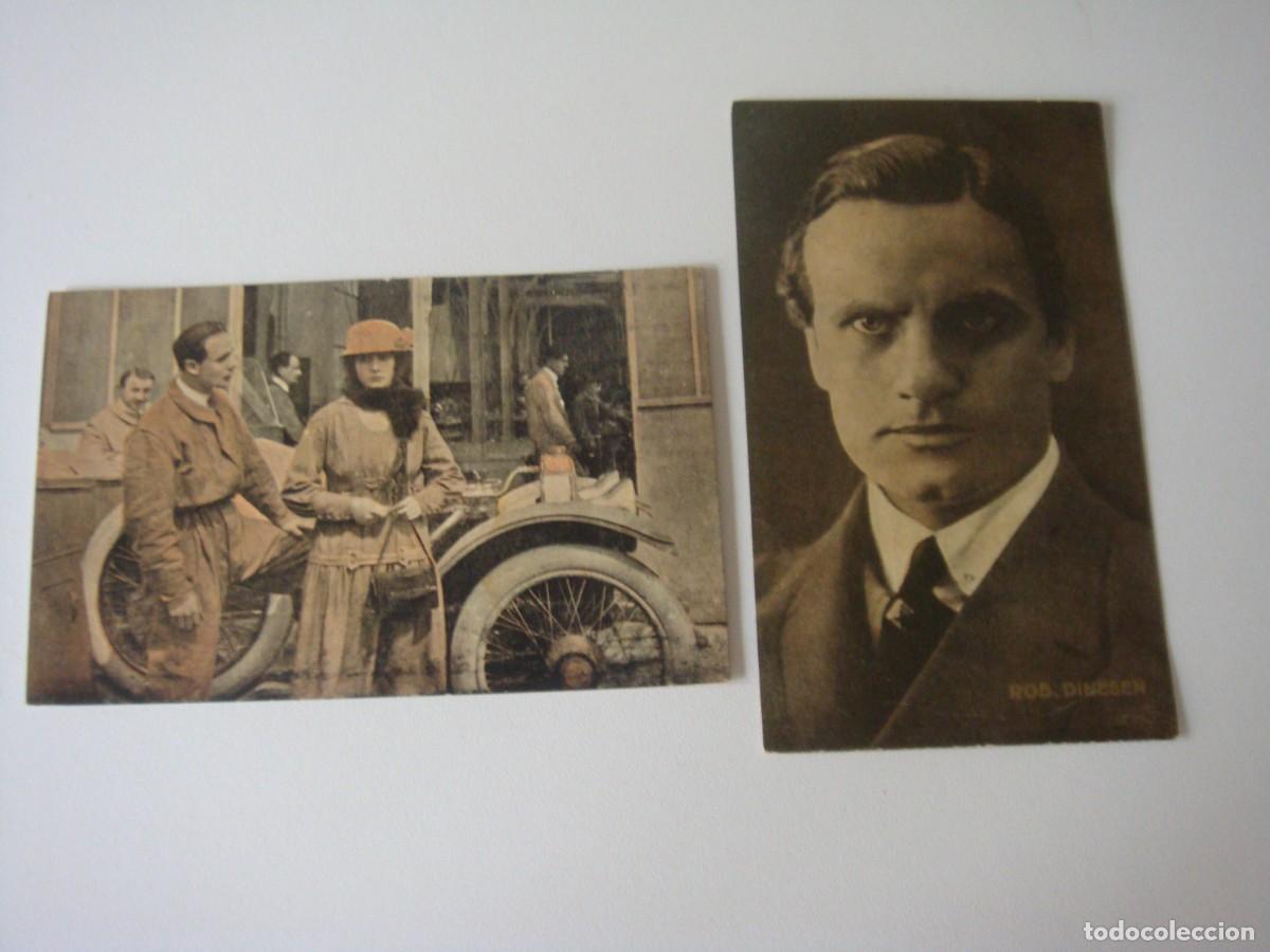 Postkarten: 2 POSTALES ANTIGUAS DE ARTISTAS Y ACOTRES