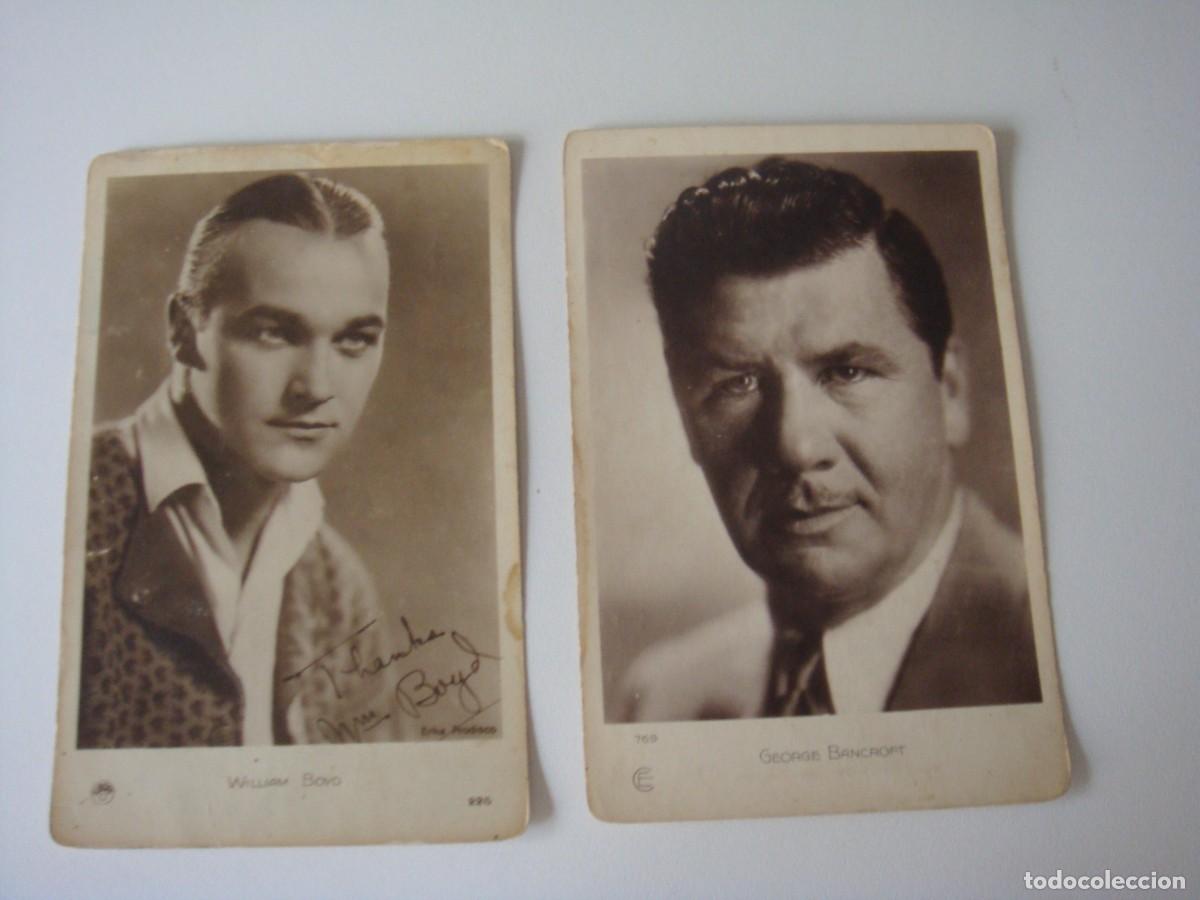 Postkarten: 2 POSTALES ANTIGUAS DE ARTISTAS Y ACOTRES