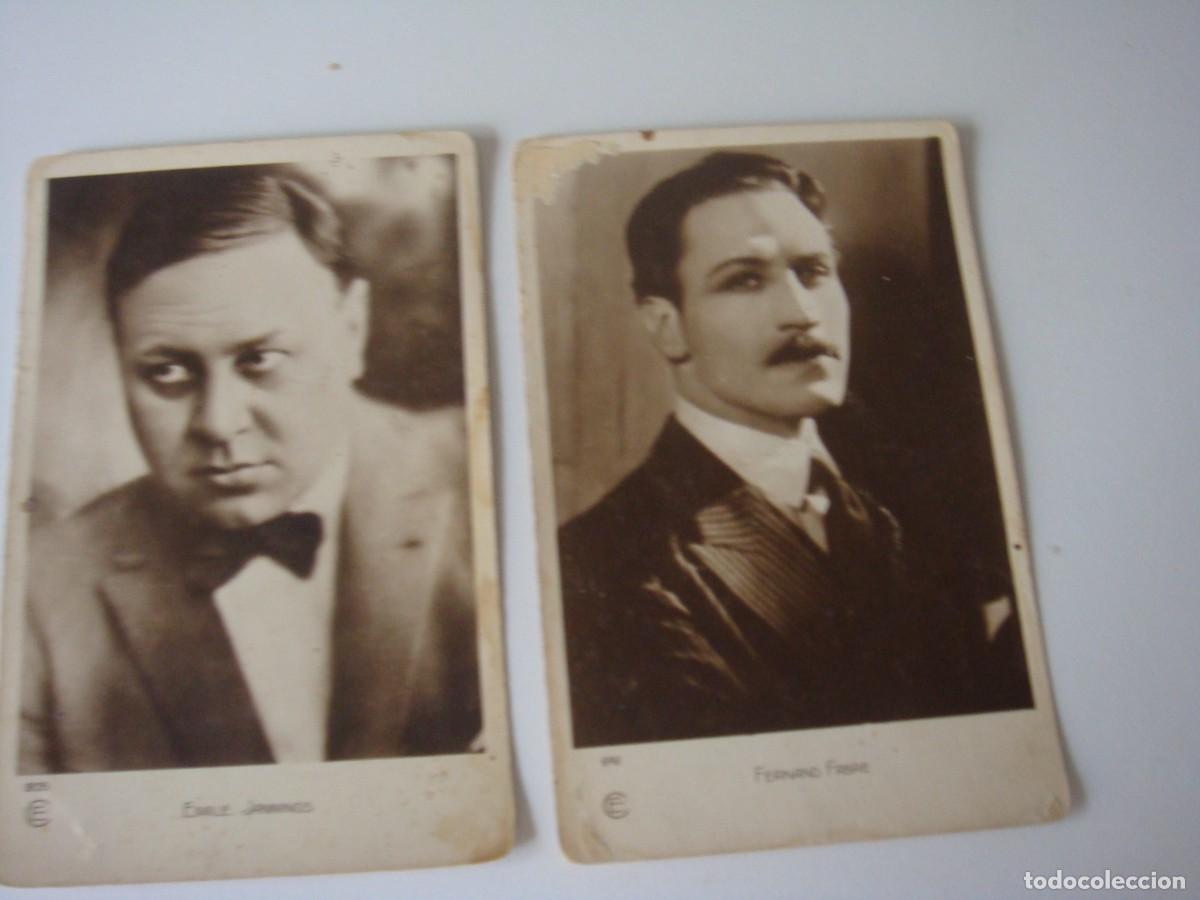 Postkarten: 2 POSTALES ANTIGUAS DE ARTISTAS Y ACOTRES