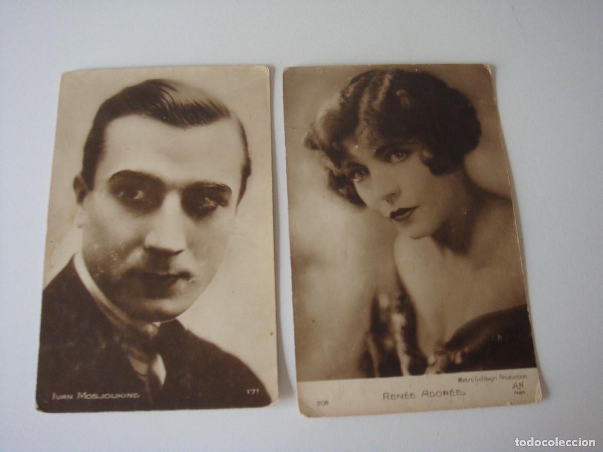 Postkarten: 2 POSTALES ANTIGUAS DE ARTISTAS Y ACOTRES