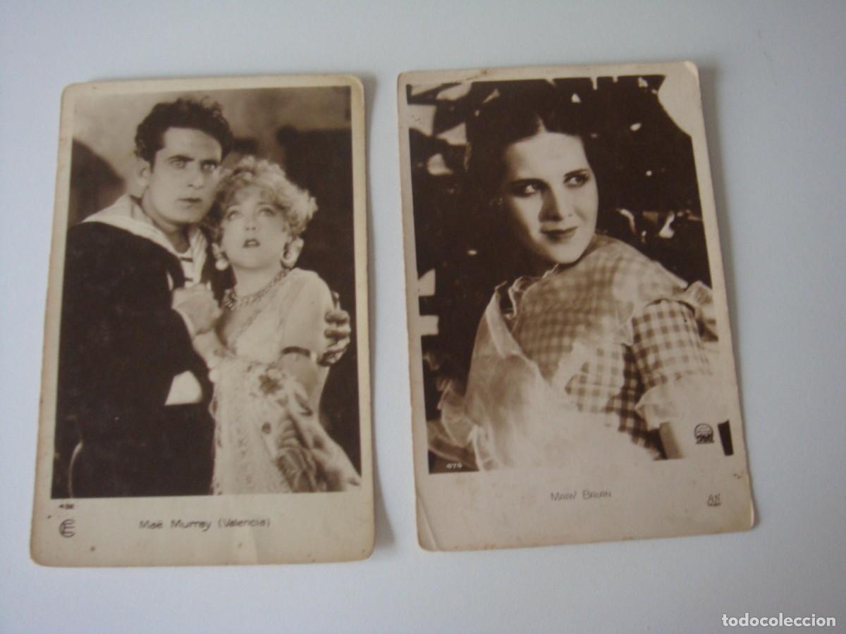 Postkarten: 2 POSTALES ANTIGUAS DE ARTISTAS Y ACOTRES