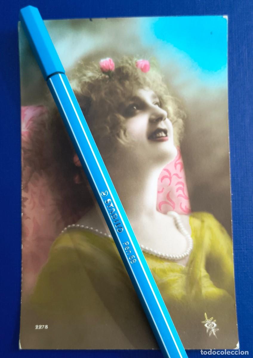 Postcards: BONITA POSTAL FRANCESA DE MUCHACHA CON FLORES - 2278 - PRINCIPIOS SIGLO XX