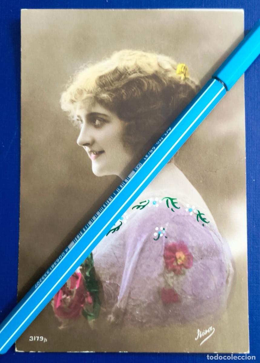 Postcards: BONITA POSTAL DE MUCHACHA CON FLORES - KISA 3179/5 - PRINCIPIOS SIGLO XX