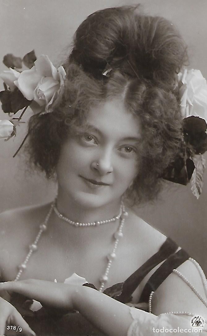 Postcards: CURIOSA POSTAL ANTIGUA-DAMA CON COLLAR Y PEARCING CON PUNTITO DE ORO EN LA NARIZ