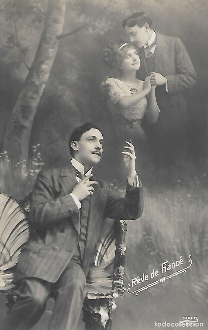 Postales: ANTIGUA POSTAL-SUE&Ntilde;OS DE GAL&Aacute;N (Principios 1900)