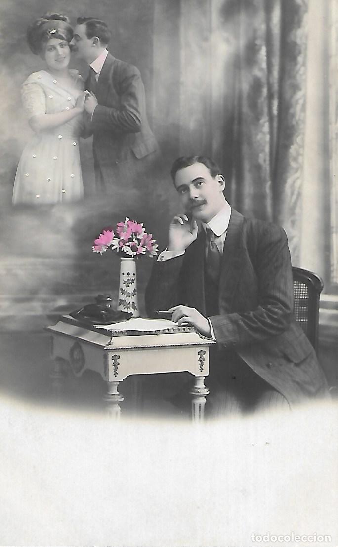 Postales: ANTIGUA POSTAL-SUE&Ntilde;OS DE GAL&Aacute;N (Fechada en 1912)