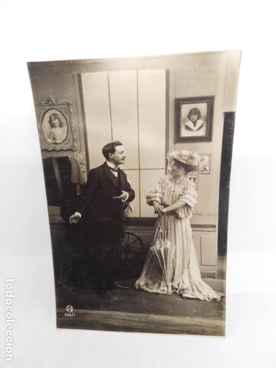 Postales: M69 Postal principios del s. XX. Galanes y mujeres. Parejas. Art Dec&oacute;. Sin circular. 73