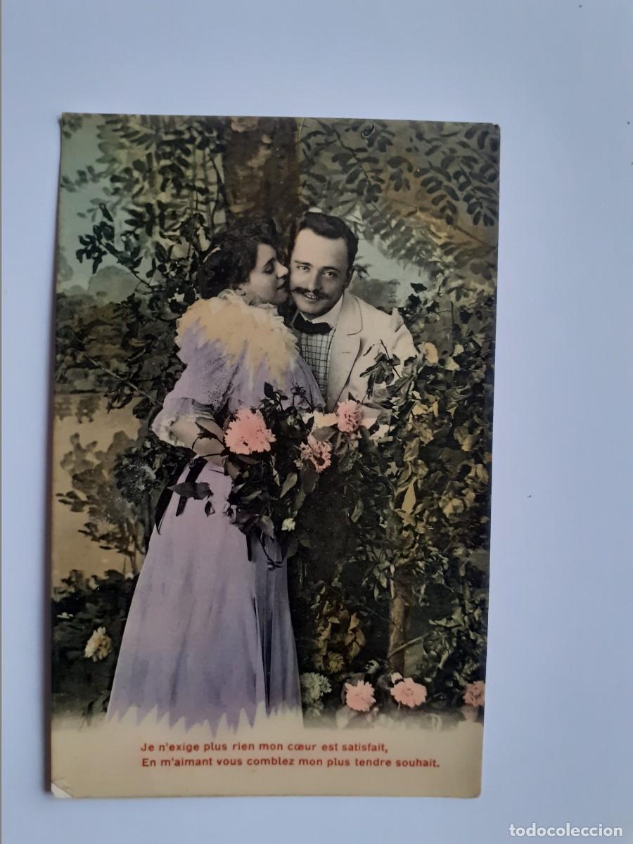 Postkarten: ANTIGUA POSTAL ROM&Aacute;NTICA - PAREJA - ESCRITA