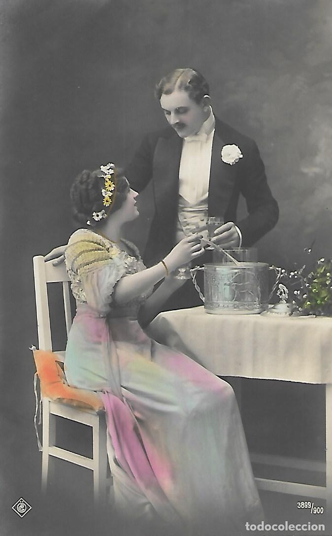 Postkarten: ANTIGUA POSTAL-BRINDIS (Principios de 1900)