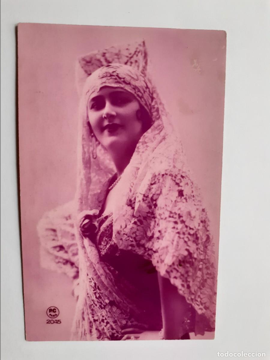 Postais: POSTAL - FRANCESA RETRATO MUJER - ED. PC PARIS 2045 - ESCRITA