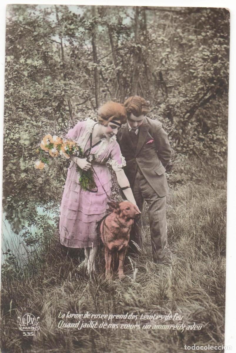 Postales: Postal francesa principios del XX- circulada- - Foto 1