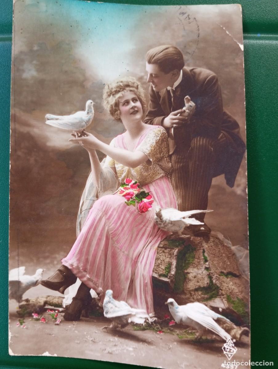 Postais: ANTIGUA POSTAL COLOREADA, 1910
