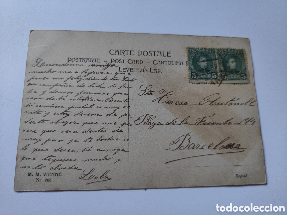 Postales: POSTAL MUJERES EN CARRUAJE - Foto 2