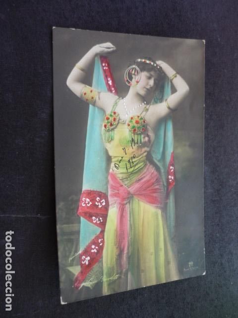 MUJER ODALISCA POSTAL
