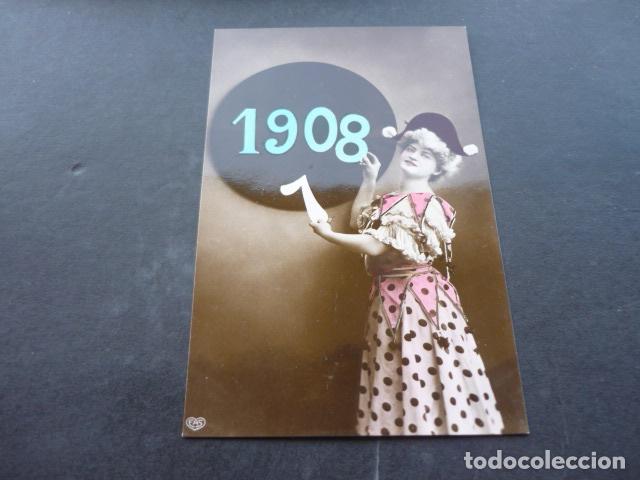 MUJER A&Ntilde;OS 1908 POSTAL