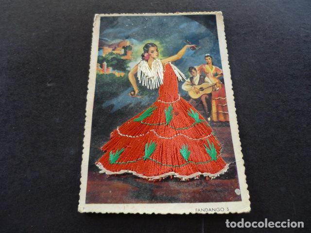Postales: ANDALUCIA FANDANGO POSTAL BORDADA