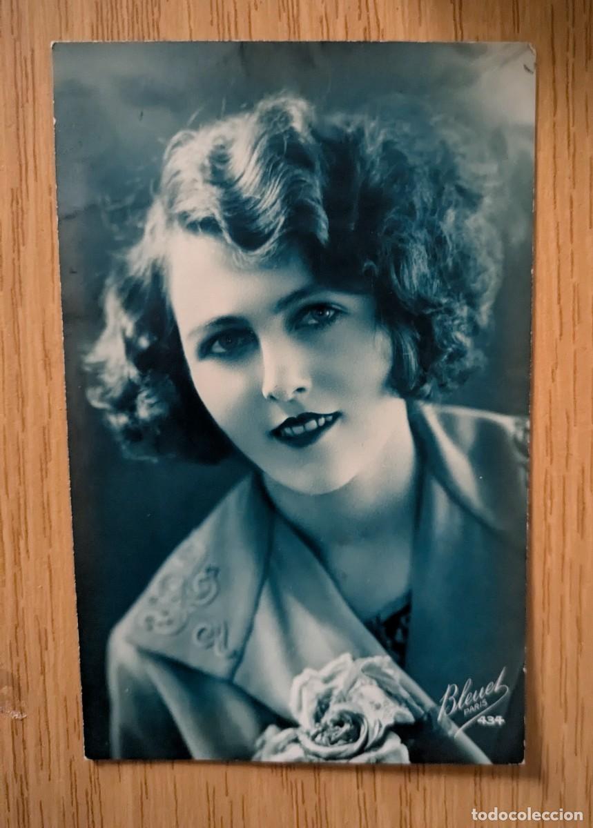Postais: Postal romantica chica Bleuel Paris 434
