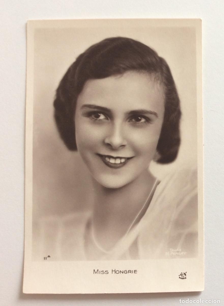 Postais: POSTAL FOTOGR&Aacute;FICA JULIA GAL MISS HUNGR&Iacute;A 1933
