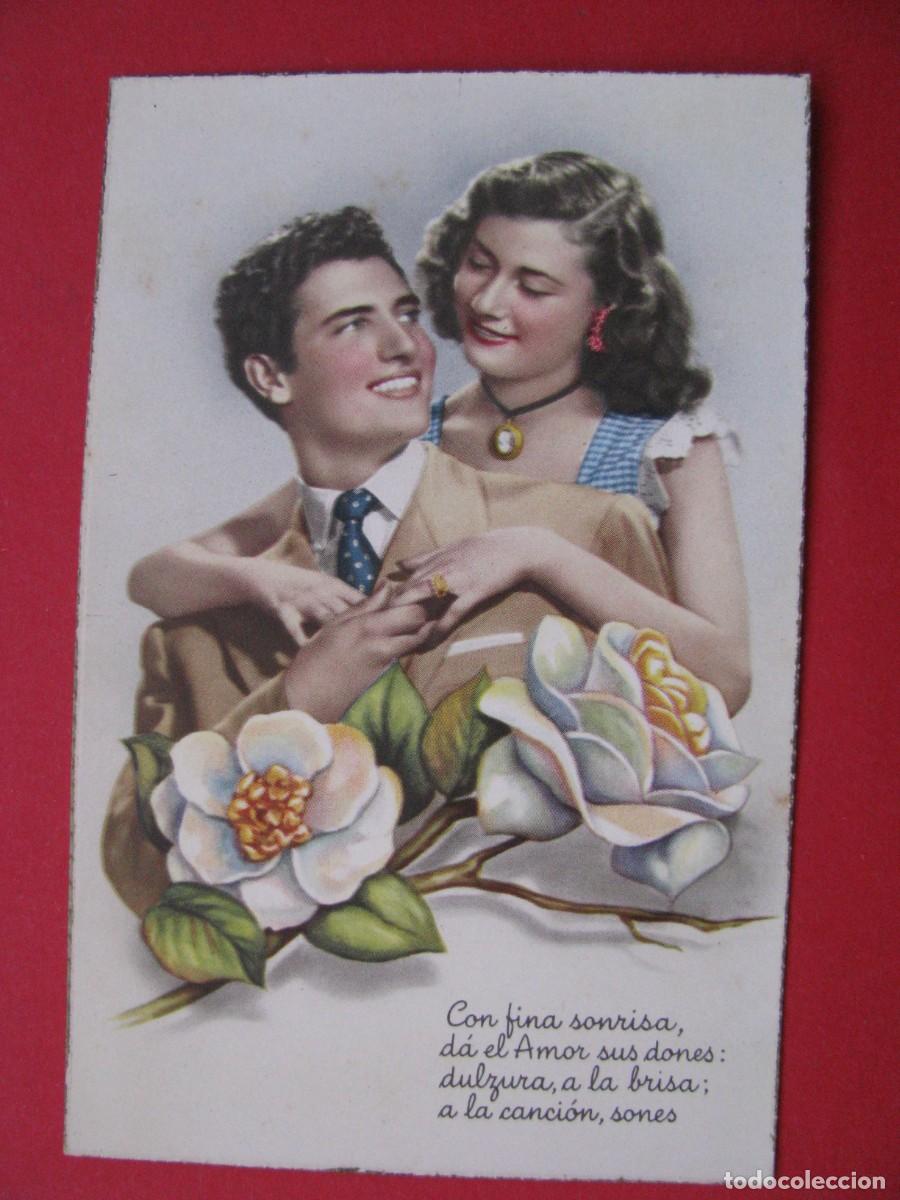 Cartoline: POSTAL DE UNA PAREJA. C. Y Z. 572. ESCRITA 1954.
