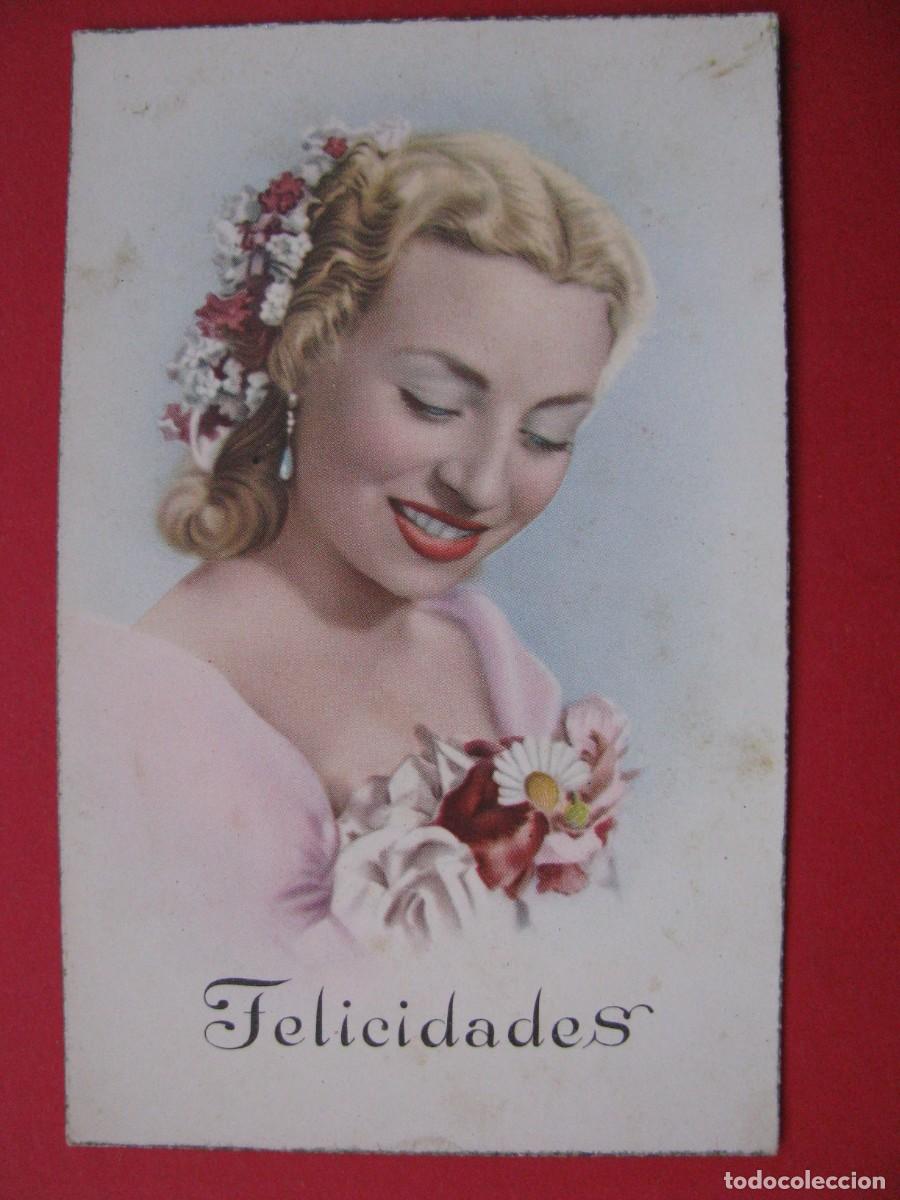 Cartoline: POSTAL DE UNA MUJER. C. Y Z. 573.. ESCRITA. 1954.