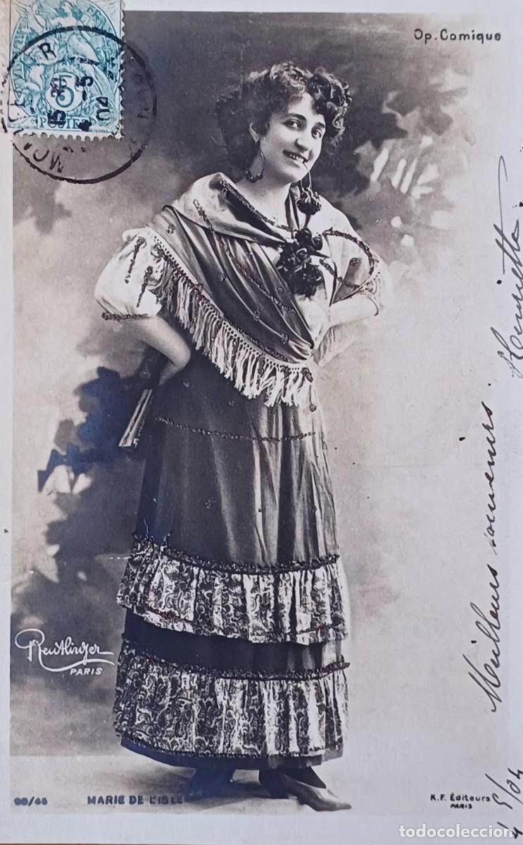 Cartoline: Marie de L&acute;isle. Postal francesa.