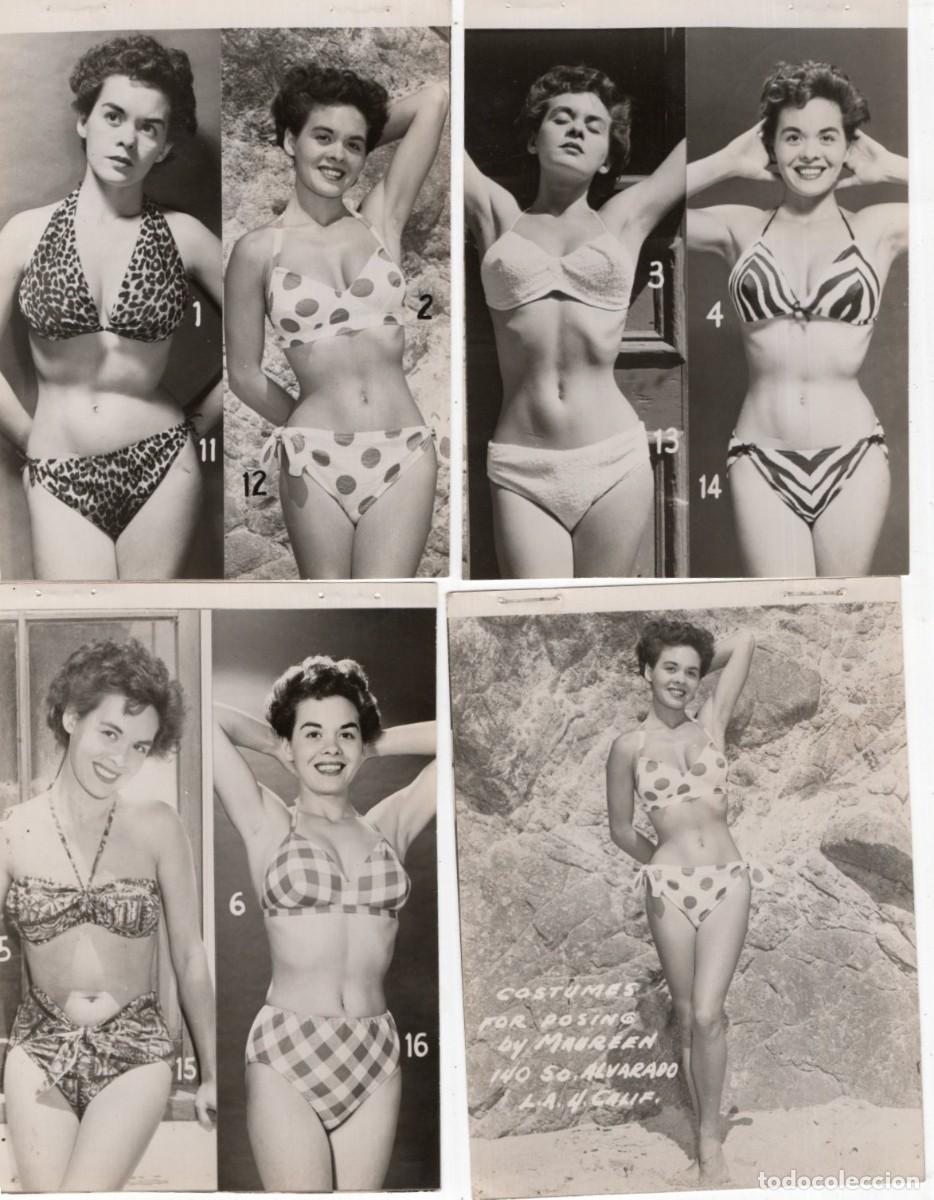 Cartoline: EROTISMO. 4 FOTOS DE BA&Ntilde;ADORES