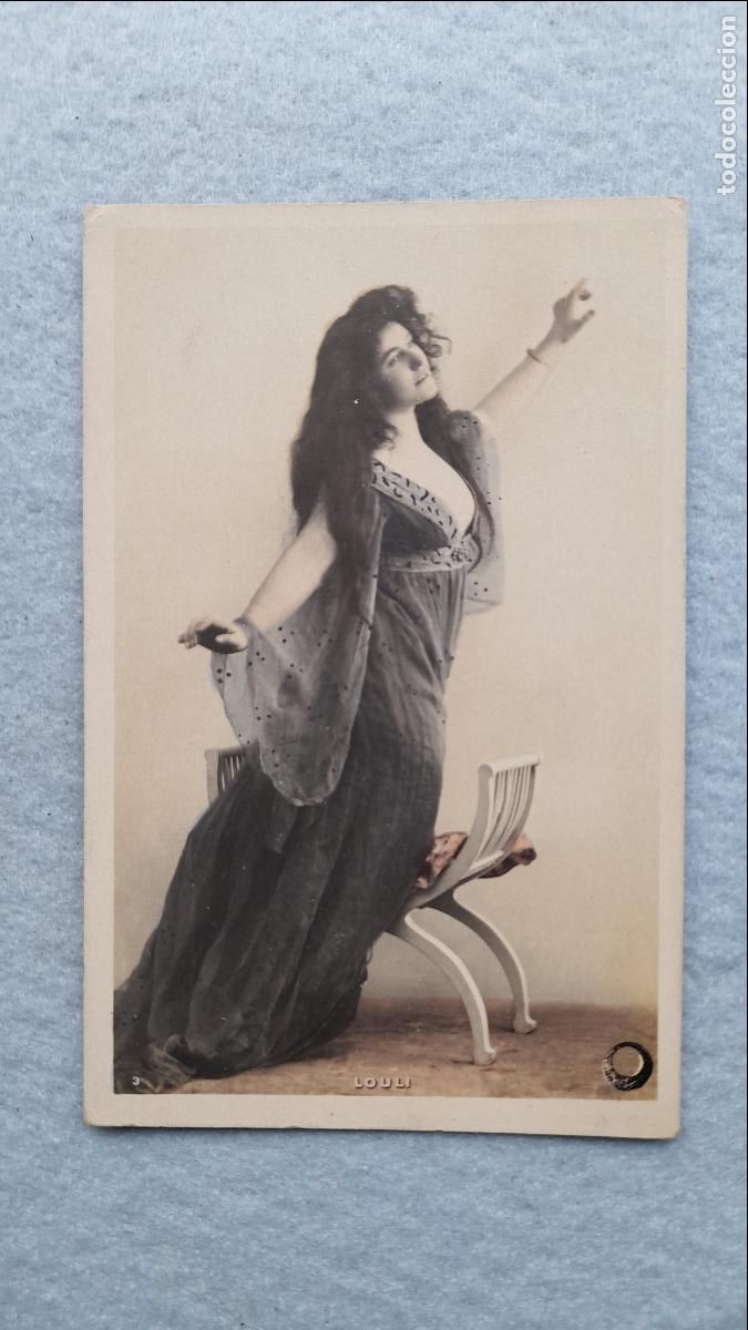 Cartoline: Postal antigua Se&ntilde;orita Louli.