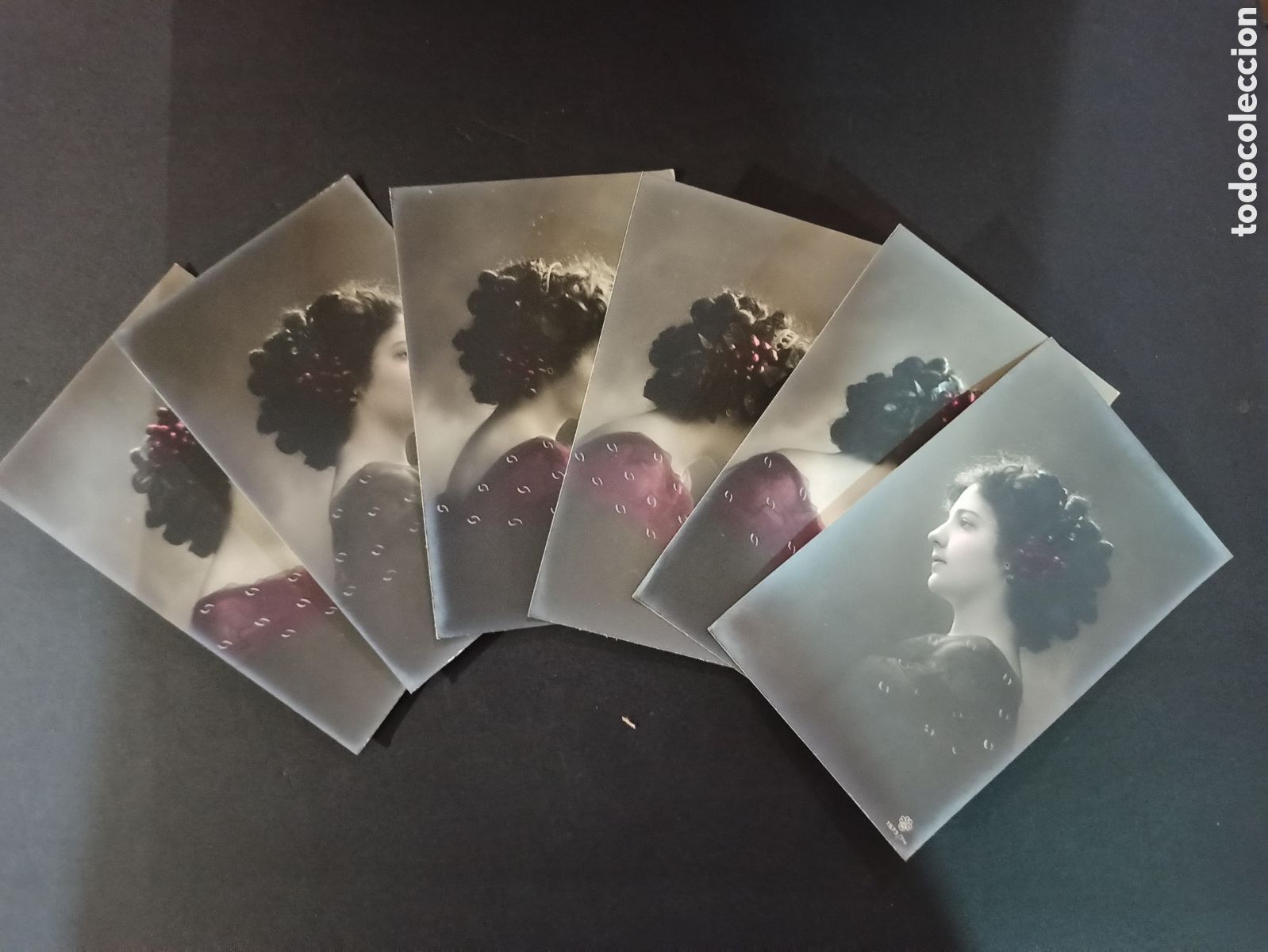 Postais: Serie de 6 postales antiguas. Sin circular. Principios s. XX.