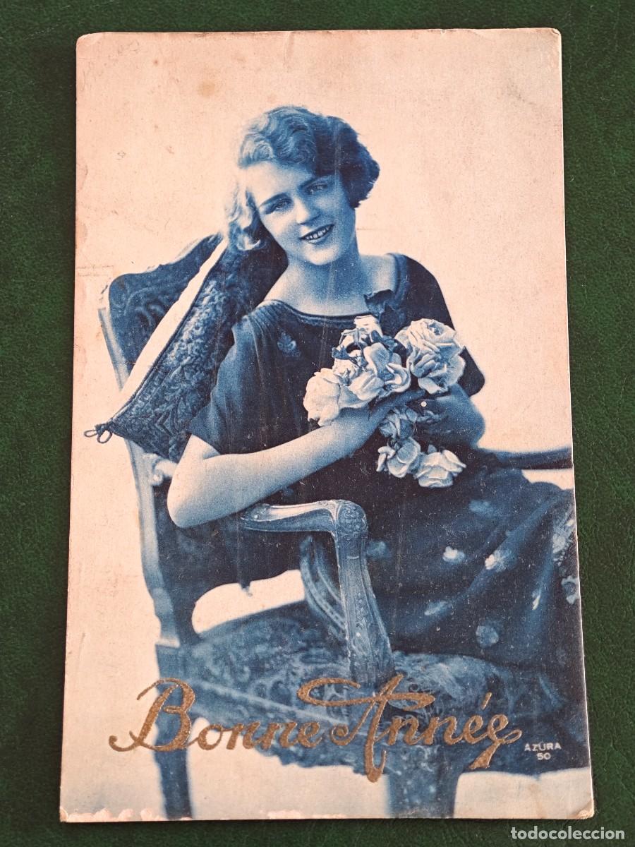 Postais: Postal de Francia Mujeres Bonne Annee Azura