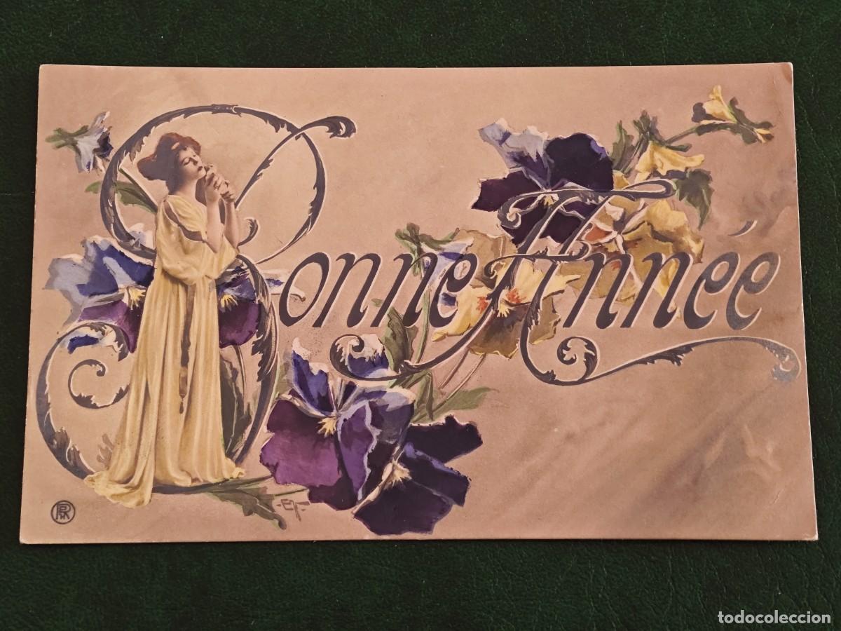 Postais: Postal de Francia Mujeres Bonne Annee