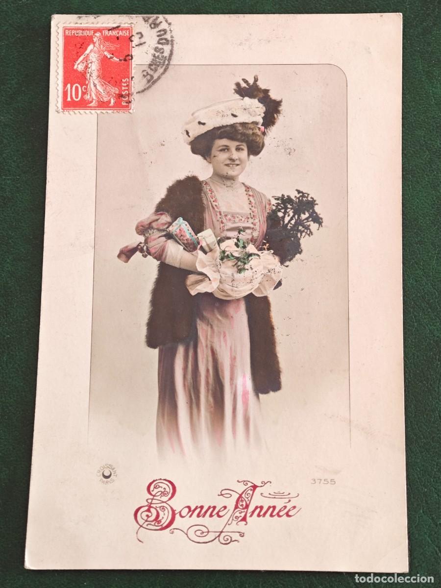 Postais: Postal de Francia Mujeres Bonne Annee