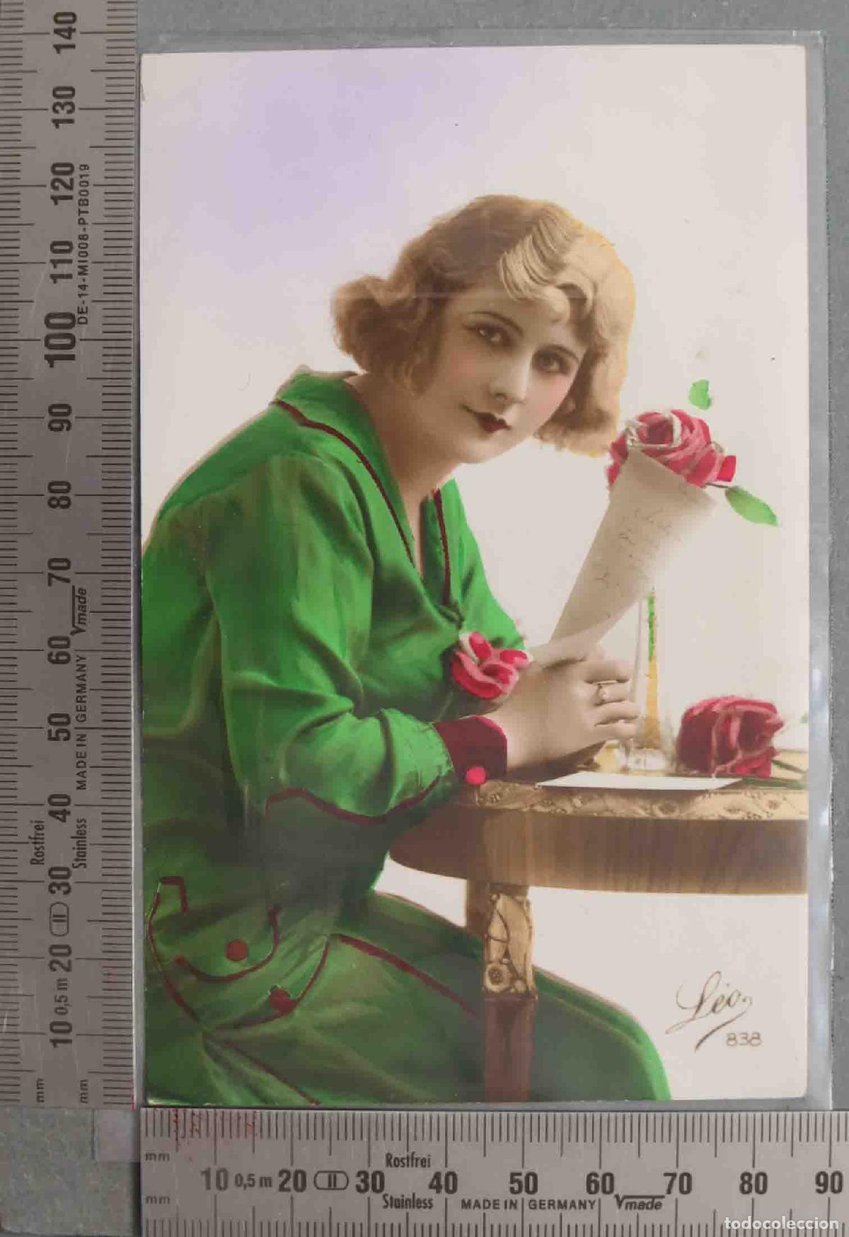 Postales: POSTAL. MUJER COLOREADA. LEO 838