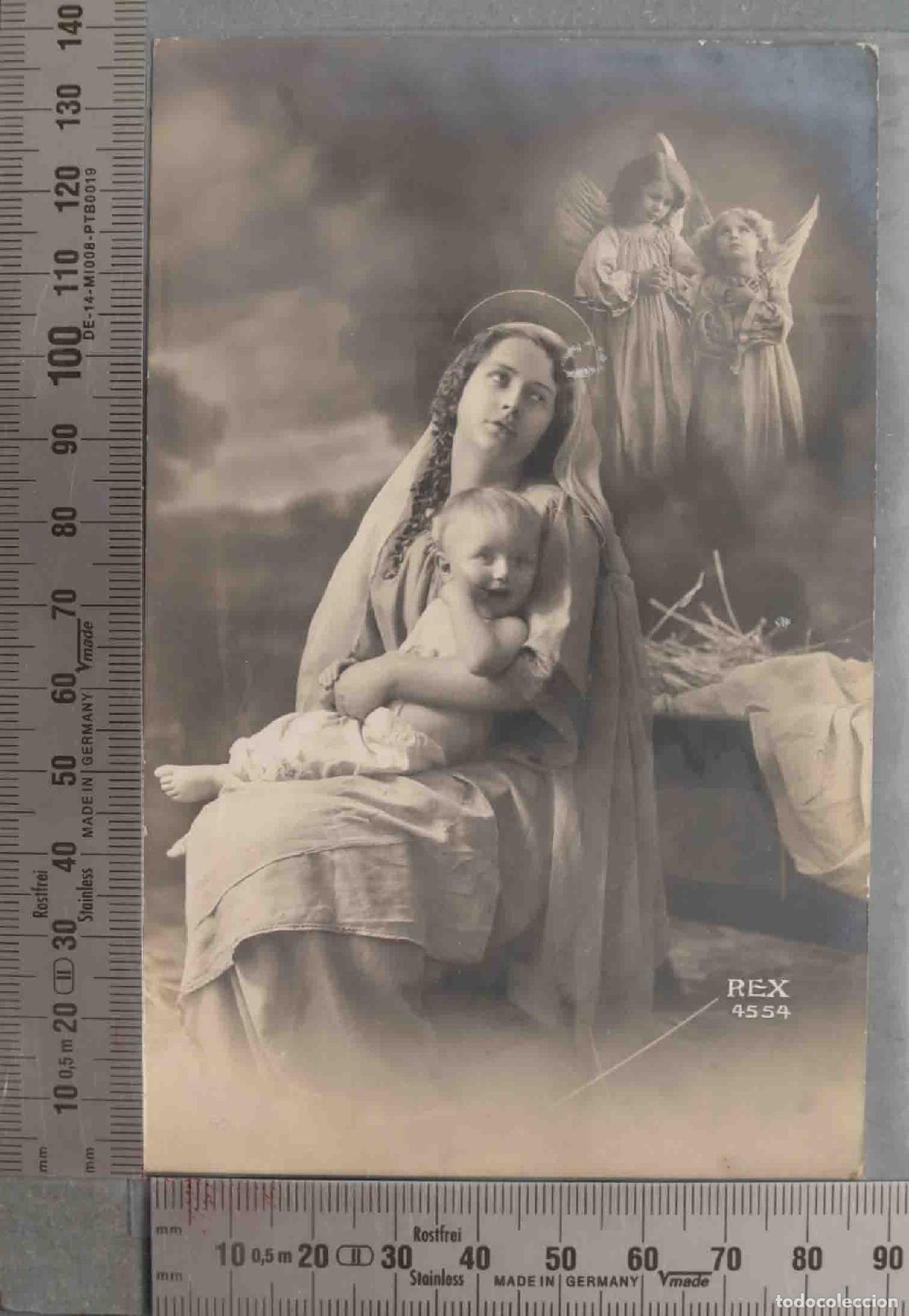 Postais: POSTAL. VIRGEN CON EL NI&Ntilde;O ANGELES. REX 4554