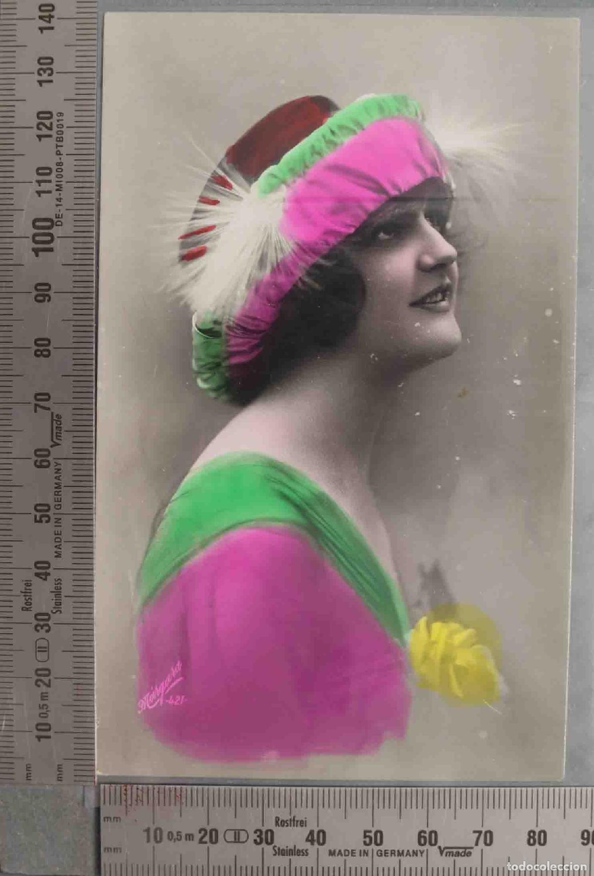 Postales: POSTAL. FOTOGRAFIA MUJER COLOREADA