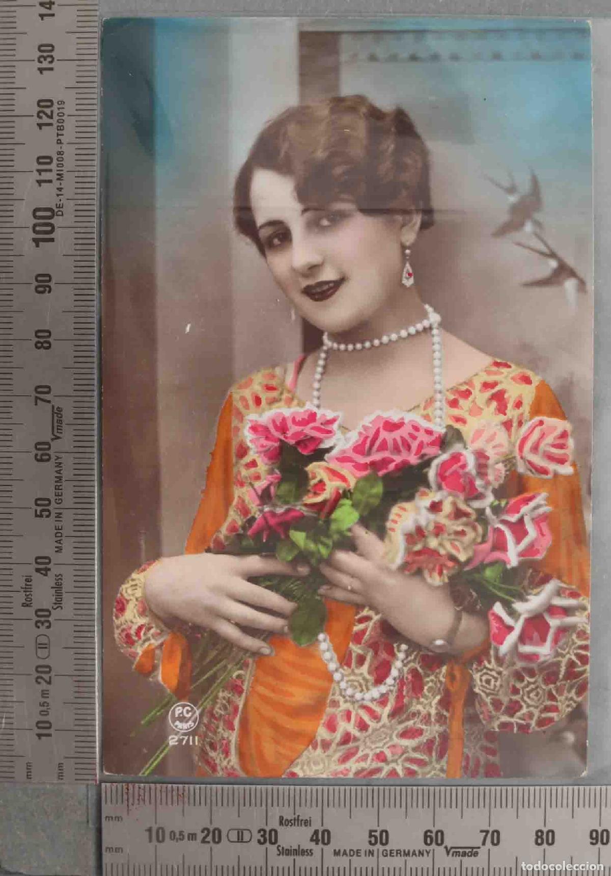 Postais: POSTAL. FOTOGRAFIA MUJER COLOREADA PC PARIS 2711